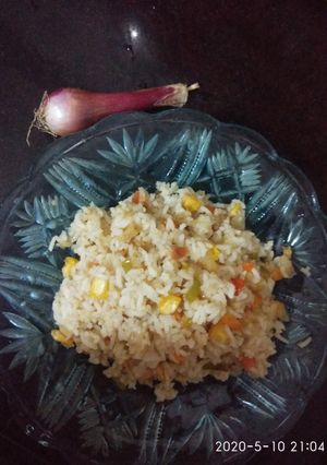 A picture of Corn fried Rice.