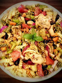 A picture of Mike's Chilled Artichoke Pasta Salad.