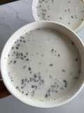 Black sesame pudding