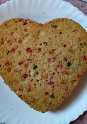 एग्ग्लेस टूटी फ्रूटी केक (Eggless Tutti frutti cake 🍰 recipe in hindi) रेसिपी मुख्य फोटो