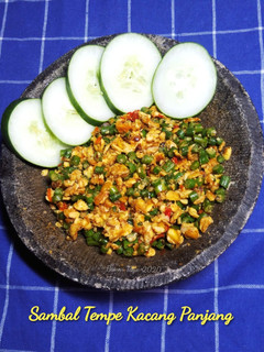 Foto resep Sambal Tempe Kacang Panjang