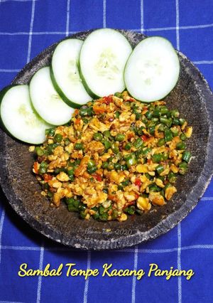 Foto resep Sambal Tempe Kacang Panjang