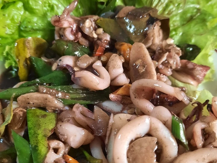 Langkah Gampang Menyiapkan Resep Cumi saus tiram cabe hijau yang Menggugah Selera Anti Ribet, Bikin Ngiler