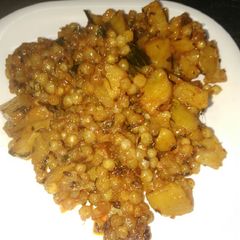 A picture of Sabudana khichdi.