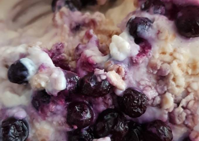 Step-by-Step Guide to Prepare Award-winning Vegan overnight blueberry oats