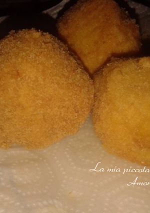 A picture of Saffron Arancini.