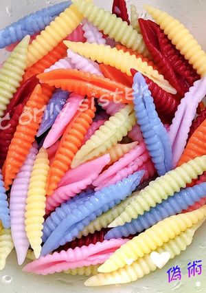 七色螺紋粉 的食譜成品照片