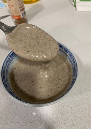 Una foto de Salsa ligera de champiñones portobello sin nata ni mantequilla