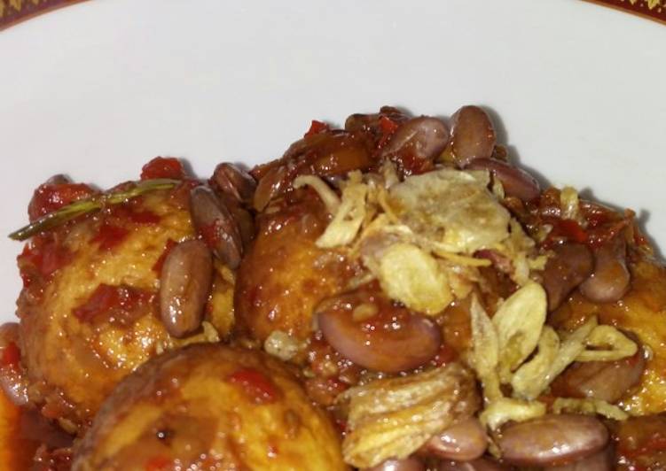 Resep Sambel goreng kacang merah+telor, Bisa Manjain Lidah