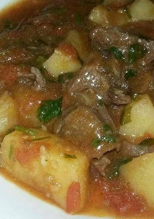 A picture of Mutton stew.
