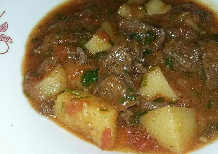 Simple Way to Prepare Quick Mutton stew