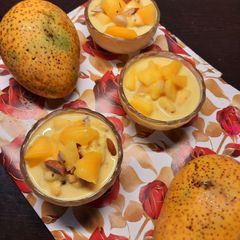 A picture of Mango fruit cream.