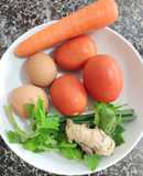 Sup tomat + telur lezat untuk orangtua dan anak