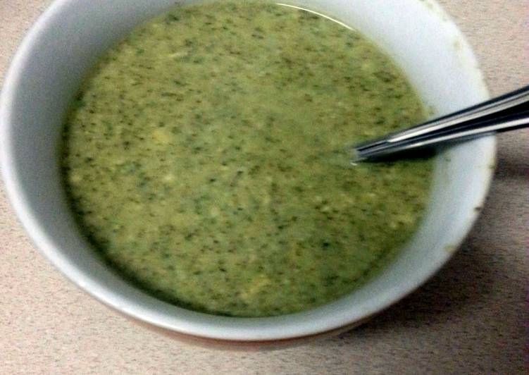 Recipe of Quick broccoli and zucchini cream soup