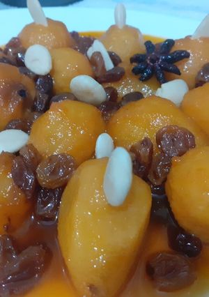 صورة لوصفة طاجين الإجاص