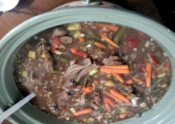 Recipe of Homemade vegtable/beef soup