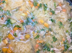 Foto resep Sop Ayam Jamur Es