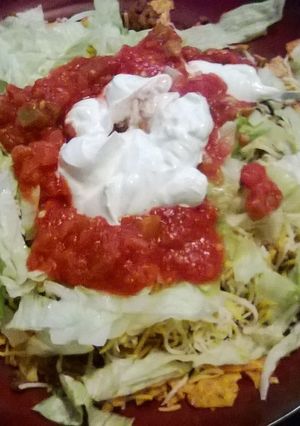 A picture of Chris's Taco Salad.