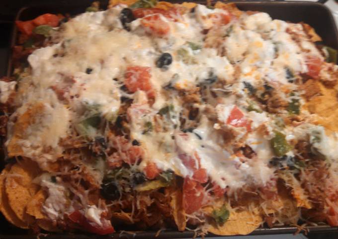 Ground turkey nacho bake