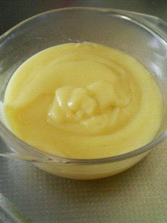 A picture of Custard Cream Made with Pancake Mix.
