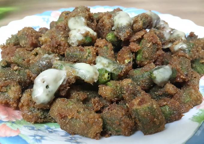 Recipe of Ultimate Fried Okra with Cheese