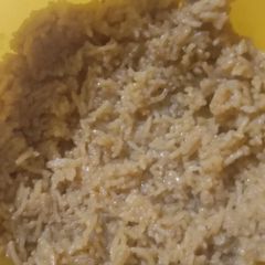 A picture of Gur wale rice.