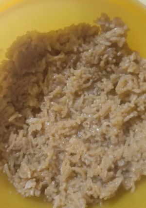 A picture of Gur wale rice.