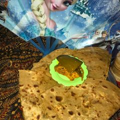 A picture of Qeema vegi parhata.