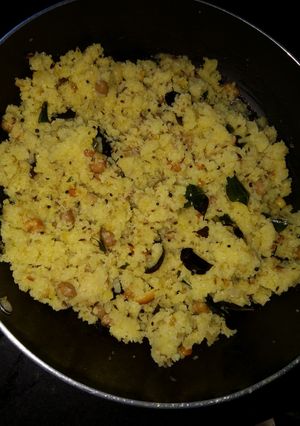 A picture of VARI NOKA (UPMA mostly south Indian famous upma).