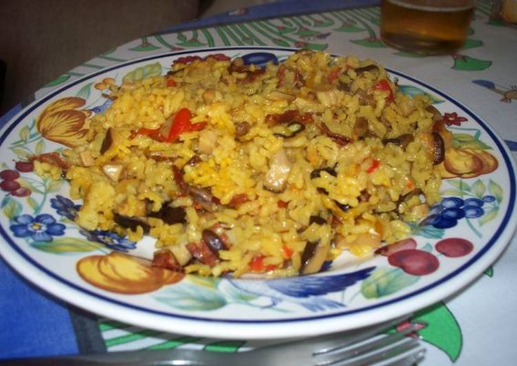 Hacer receta chopo arroz para con
