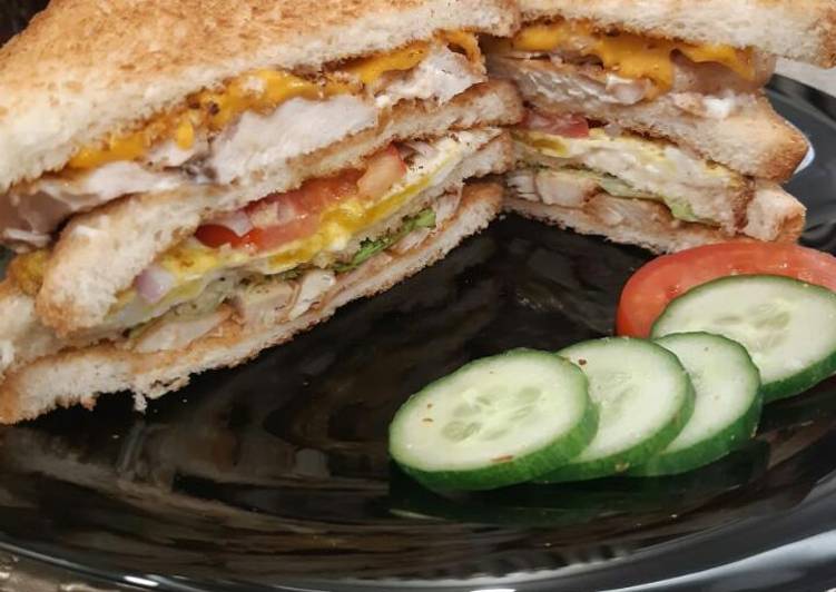 How to Make Super Quick Homemade Club sandwich