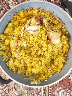 عکسی از دستور سیب پلو