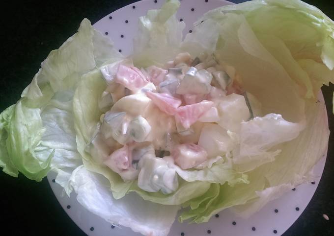 Easiest Way to Prepare Homemade Mandys salad lettuce cups