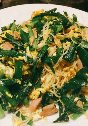 沖繩美食炒麵線 的食譜成品照片