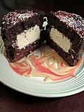 Tiramisu Cream Filled Chocolate Cakes