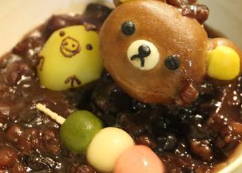 Latest Recipe Rilakkuma Zenzai Sweet Red Bean Soup Practical Delicious