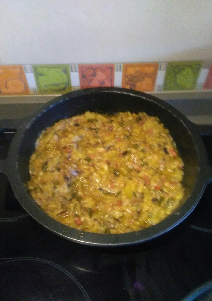 Una foto de Calabacín de verdura 🍴y champiñón a mí manera 🍴🍻