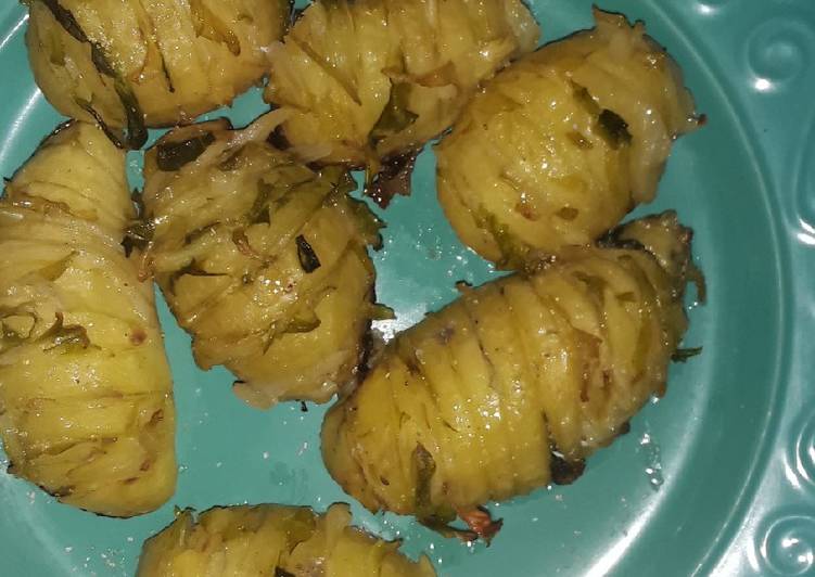 Recipe: Yummy Baked potatoes with cabbage