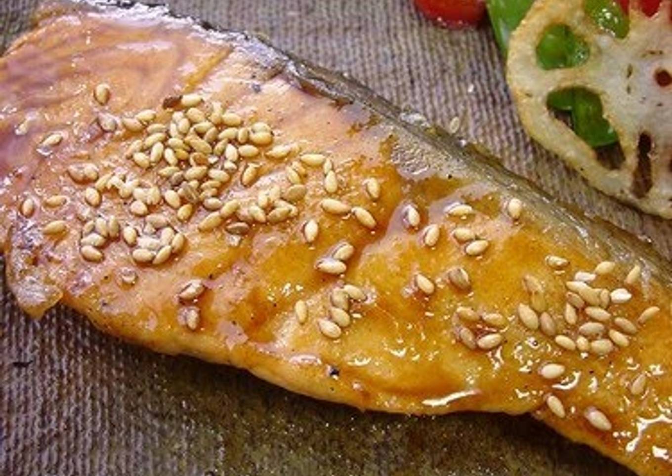 Sesame Vinegar Teriyaki Salmon