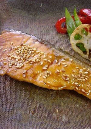 A picture of Sesame Vinegar Teriyaki Salmon.