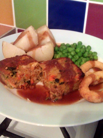 Recipe Vickys Roasted Parsnip Nut Loaf, GF DF EF SF NF Vegan Christmas the Delicious Perfect