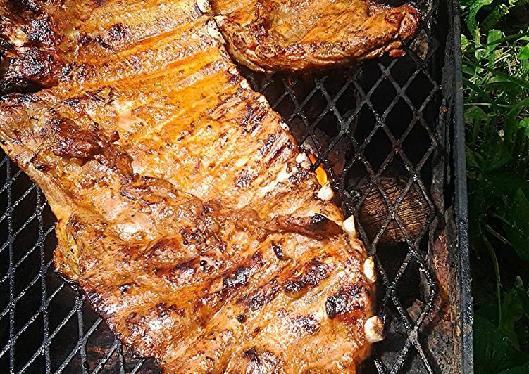 Simple Way to Make Ultimate Apple juice ribs or Labor day ribs