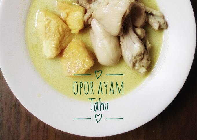 Opor Ayam Tahu