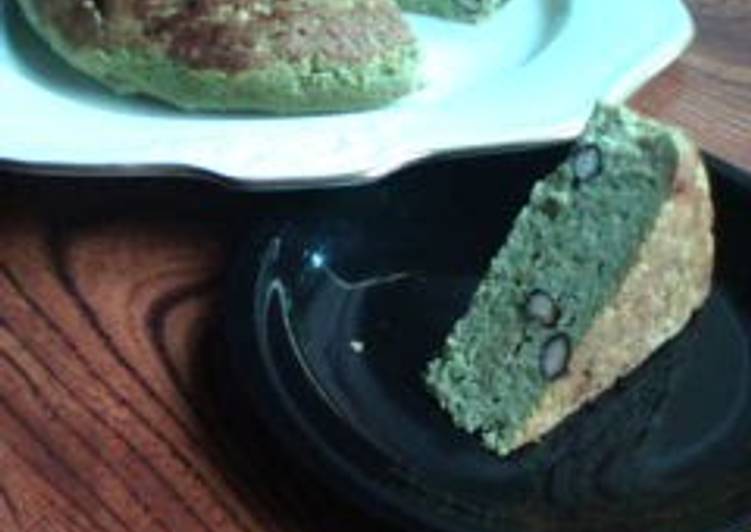 Recipe of Award-winning Black Bean &amp; Okara Cake (Matcha &amp; Kuromitsu Flavour)