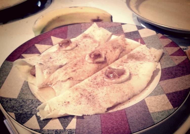 Recipe of Appetizing Banana Pecan crepes