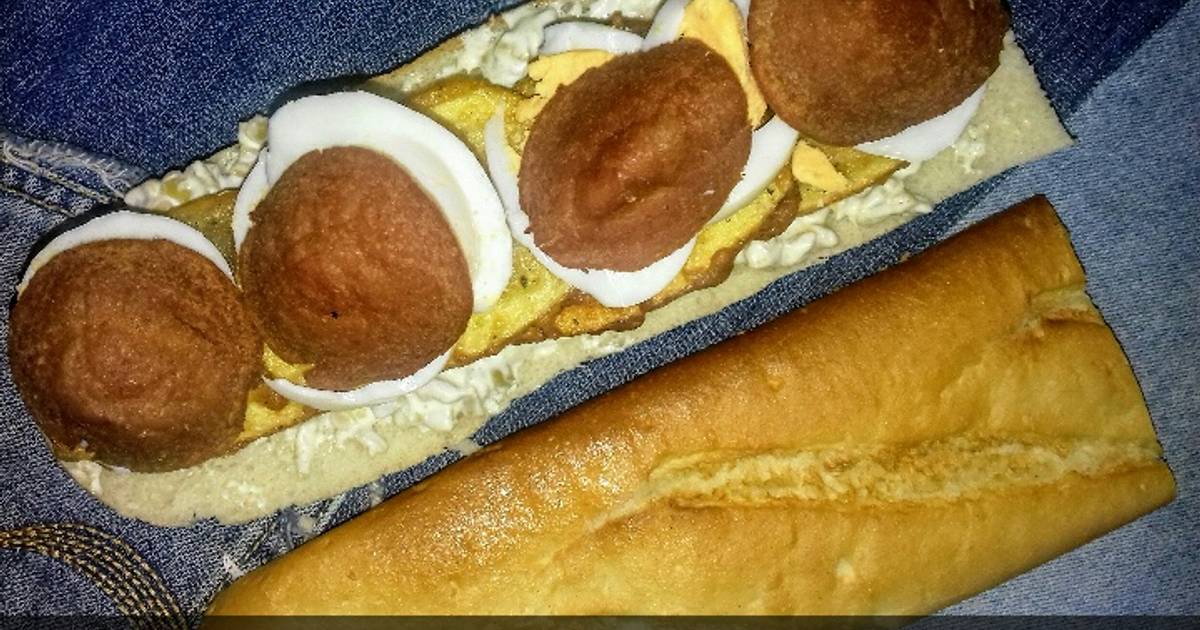 El bocadillo con Mortadela frita Receta de Comida Pakistaní 🍜 Cookpad