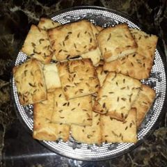 Whole wheat jeera biscuits A picture of Whole wheat jeera biscuits.