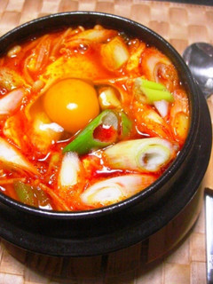 A picture of Tasty & Spicy Korean Hot Pot - Sundubu Jjigae.