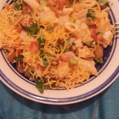 A picture of Southwest pasta with chicken.