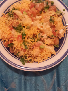 A picture of Southwest pasta with chicken.